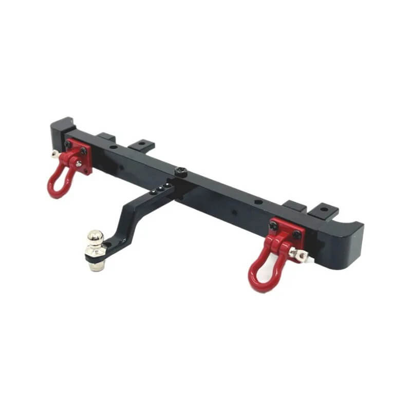 Metal Rear Bumper with Trailer Tow Hitch for MN82 LC79 1/12 RC Crawler ...