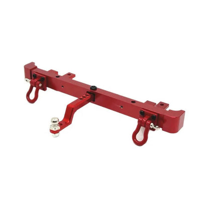 Metal Rear Bumper with Trailer Tow Hitch for MN82 LC79 1/12 RC Crawler