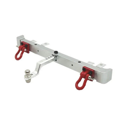 Metal Rear Bumper with Trailer Tow Hitch for MN82 LC79 1/12 RC Crawler