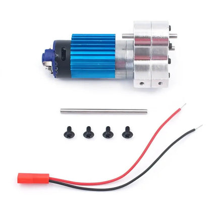 Metal Transfer Gearbox with 370 Brushed Motor for RC Rock Crawlers