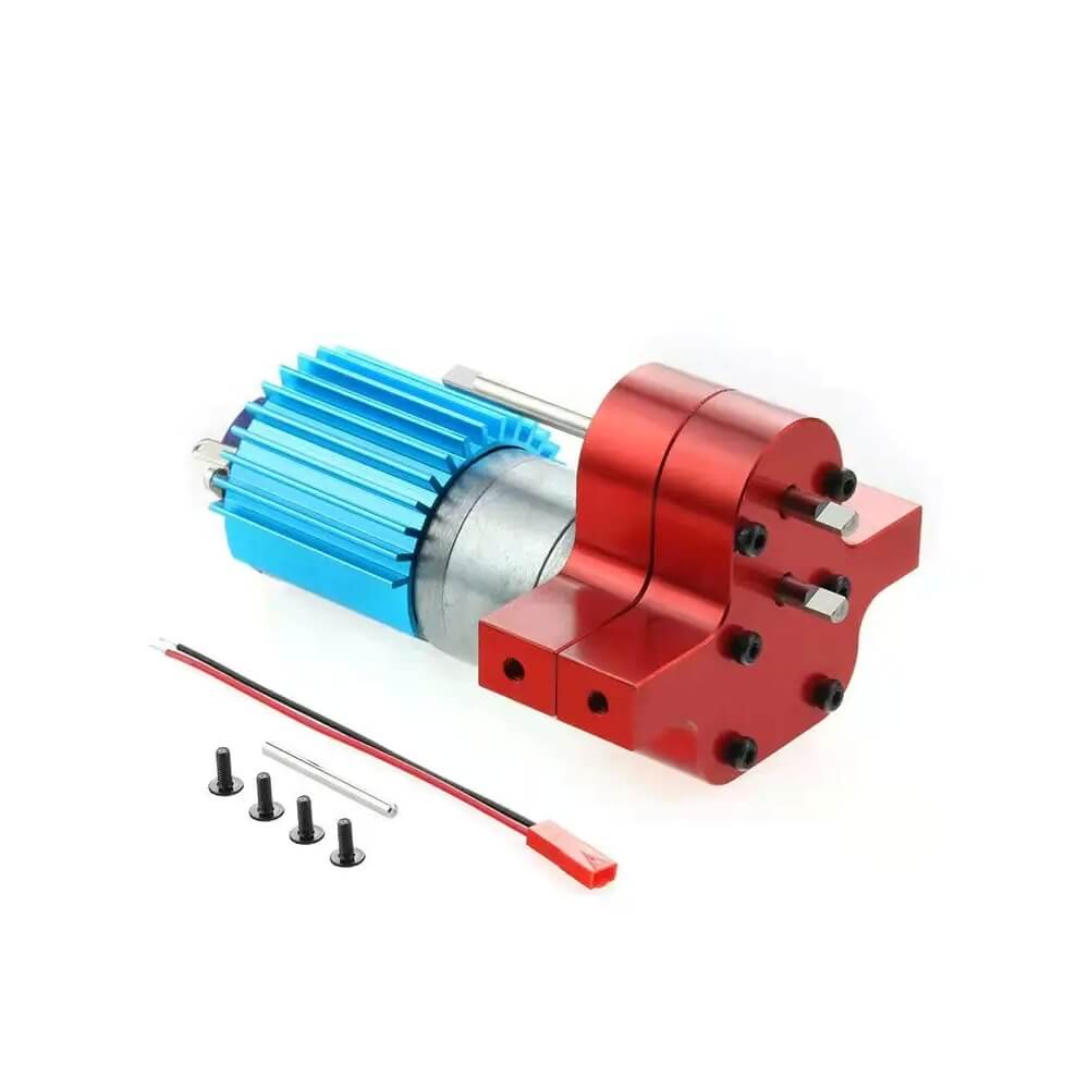 Metal Transfer Gearbox with 370 Brushed Motor for RC Rock Crawlers