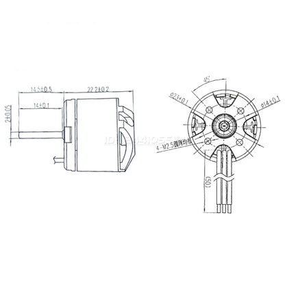NEEBRC 2600KV Brushless Motor & Metal Gearbox for MN82, MN99S, MN168 & MN78 RC Crawlers