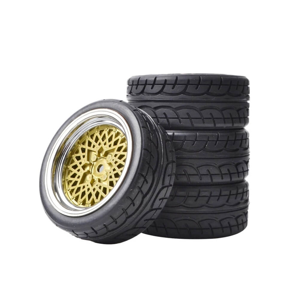 Highway Racing Wheels On-road Racing Gold Colour Wheel Set for 1/10 RC Cars – The Joy Box