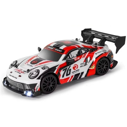 Oike 4WD RC GT Drift Car with Racing & Drift Tyres and LED Lights