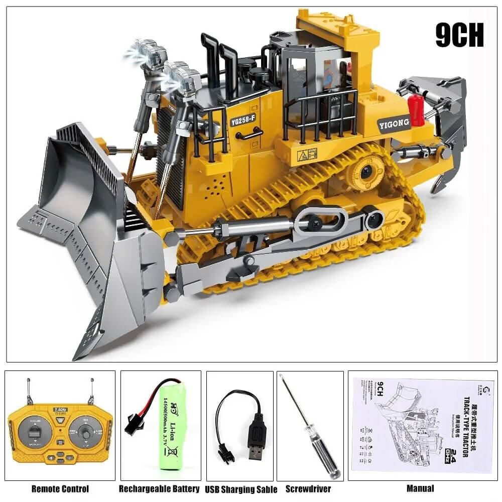 RC 9CH Bulldozer Earth Vehicle