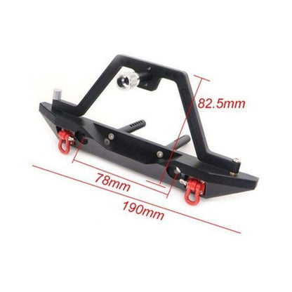 Rear Metal Bumper with Spare Wheel Carrier for 1/10 RC Rock Crawler