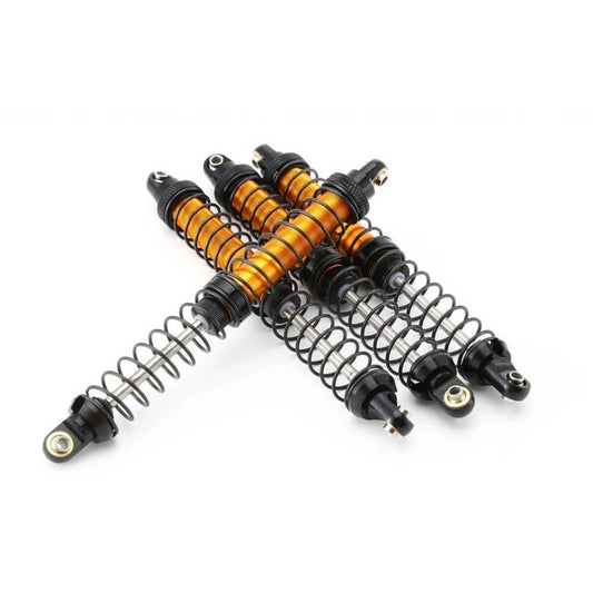 4x RC Rock Crawler Gold Colour Metal Shock Absorbers