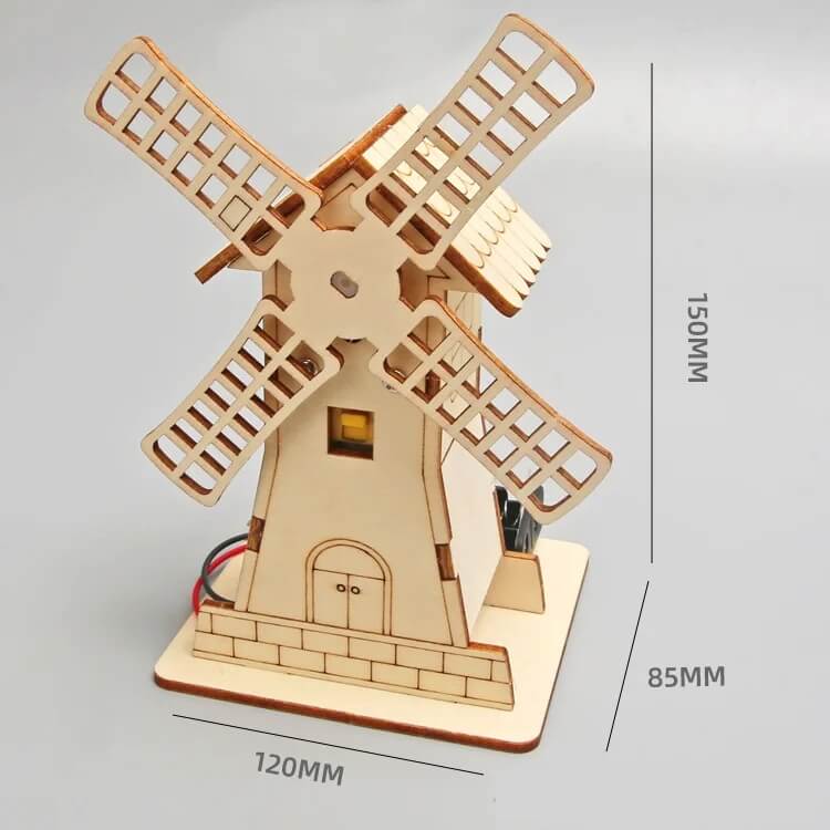 Rotating Windmill Station DIY Model Kit