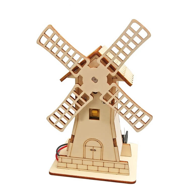 Windmill Model Assembly Rotating Windmill Station DIY Model Kit – The Joy Box