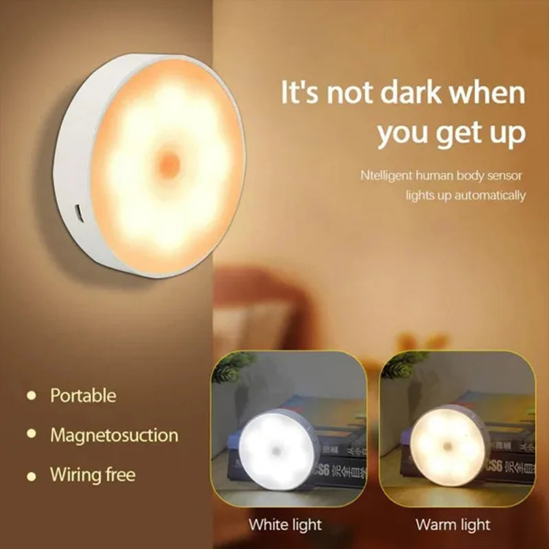 2 Pack of Motion Sensor LED Rechargeable Night Lights