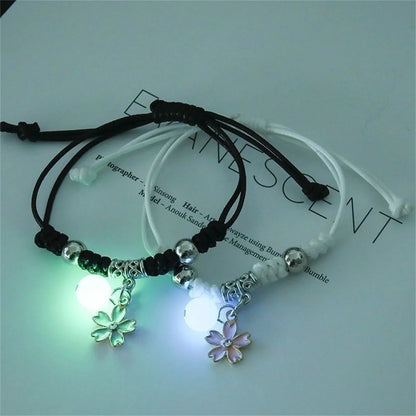 Luminous Beads Couple Bracelet Pair