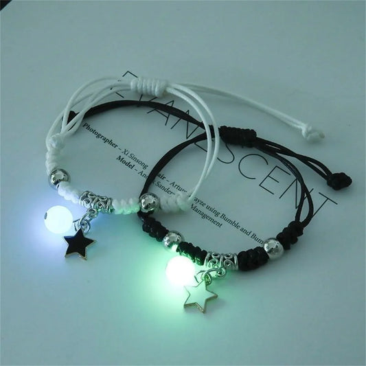 Luminous Beads Couple Bracelet Pair