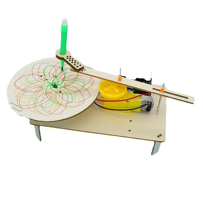 DIY Wooden Electric Automatic Plotter Drawing Robot STEM Kit