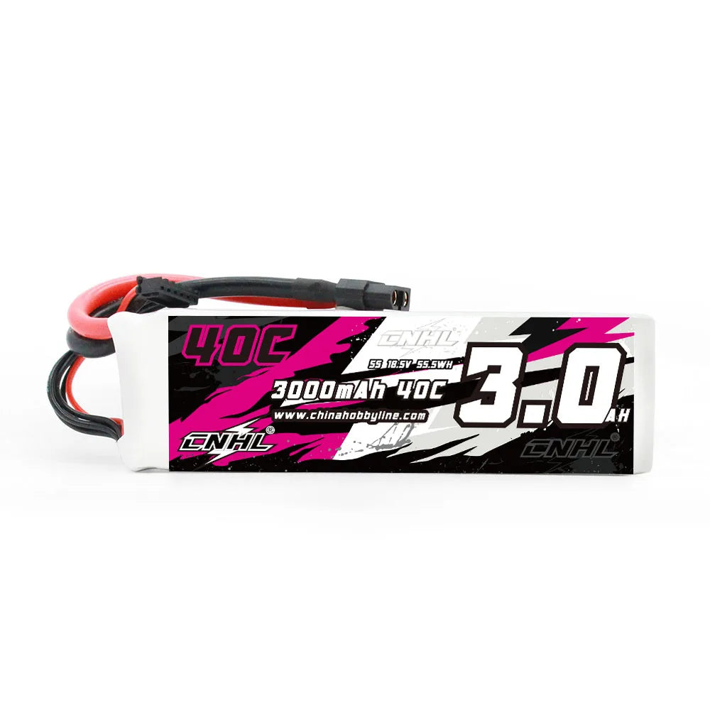 CNHL 3000mAh 5S 18.5V 40C Lipo Battery With XT60 Plug