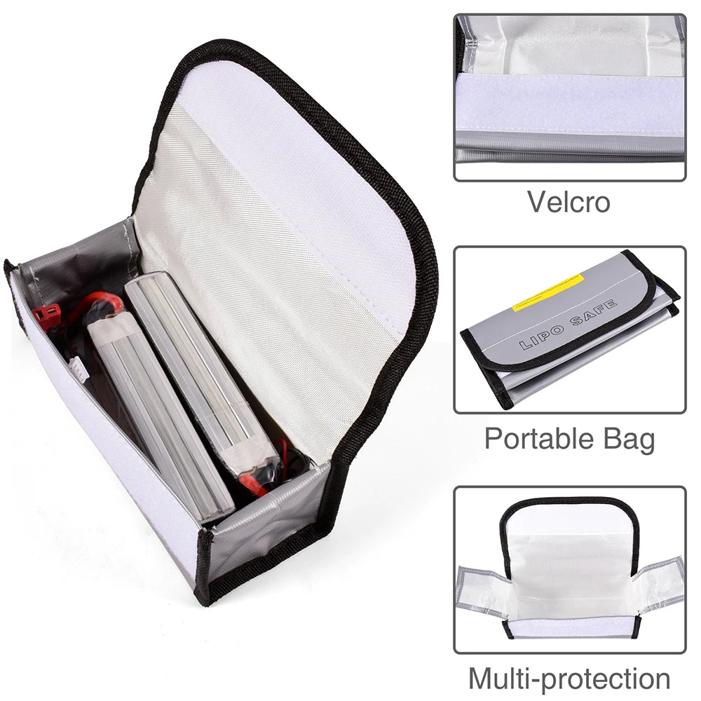 LiPo Safe Explosion-proof Battery Bag 18.5x7.5x6cm