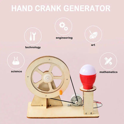 DIY Hand Crank Generator Science Experiment Kit