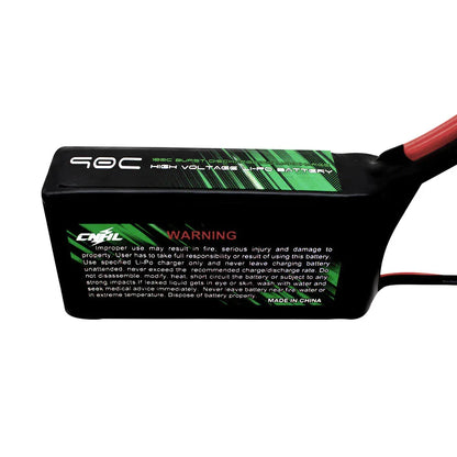 CNHL 6200mAh 3S 11.1V 90C Shorty Lipo Battery with 8AWG Copper Wire