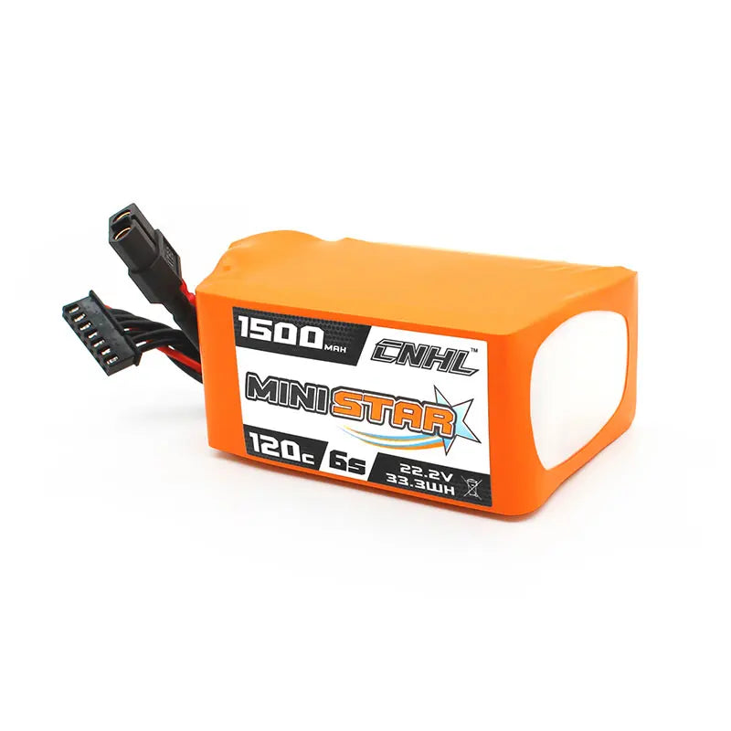 CNHL 1500mAh 6S 22.2V 120C Lipo Battery With XT60 Plug