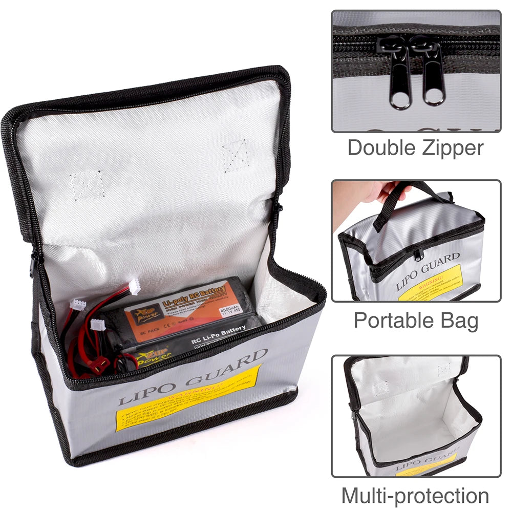 LiPo Safe Explosion-proof Battery Bag 21.5x16.5x12cm