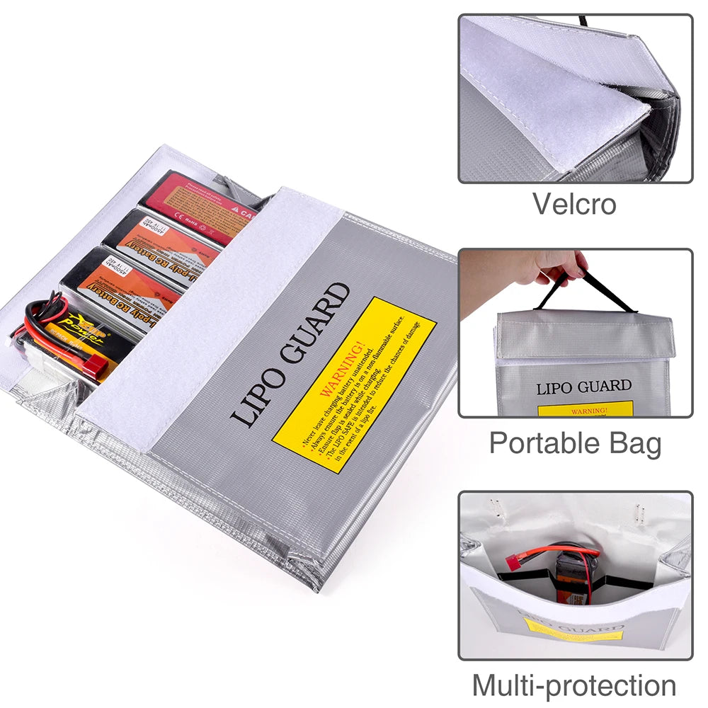 LiPo Safe Explosion-proof Battery Bag 24x6.5x18cm