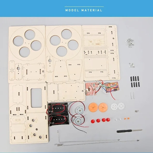 Self Balancing Remote Control Wooden Robot - DIY Kit