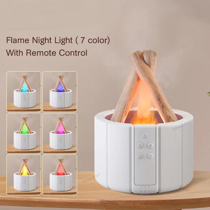 KINSCOTER Simulated Bonfire Flame Aroma Diffuser Air Humidifier