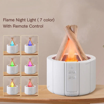 KINSCOTER Simulated Bonfire Flame Aroma Diffuser Air Humidifier