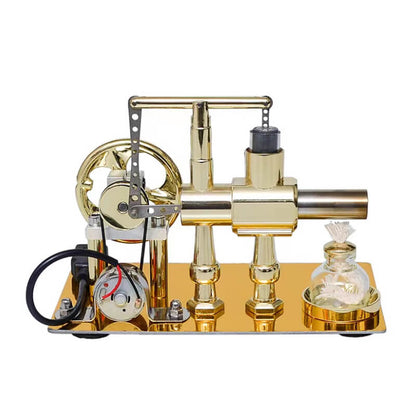 Single Cylinder Steam Stirling Engine Generator