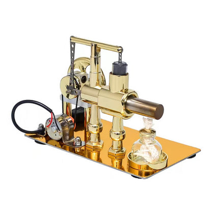 Single Cylinder Steam Stirling Engine Generator