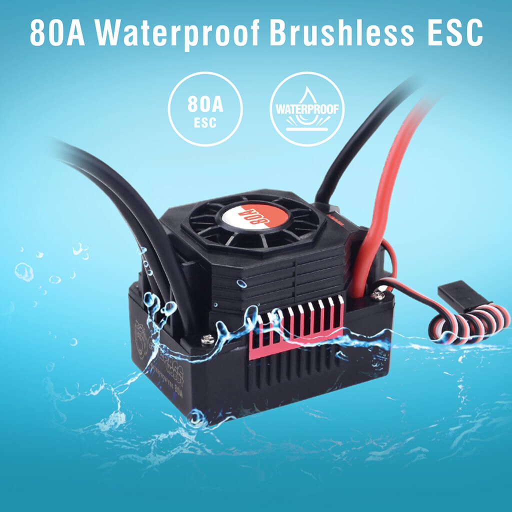 Surpass Hobby Waterproof 80A Brushless ESC