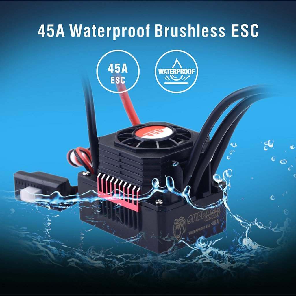 Surpass Hobby Waterproof F540 Brushless Motor + 45A ESC