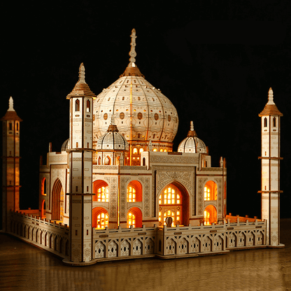 Taj Mahal 3D Wooden Puzzle with LED Lights