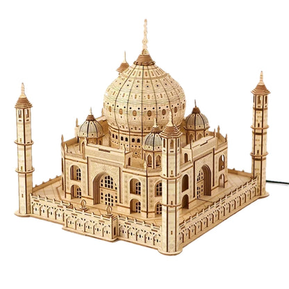 Taj Mahal 3D Wooden Puzzle with LED Lights