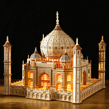 Taj Mahal 3D Wooden Puzzle with LED Lights