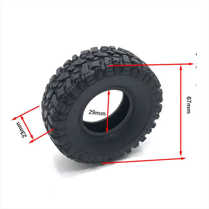 Tires 66mm Tyres for 1/16 WPL RC Rock Crawlers