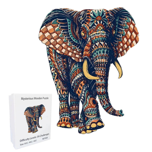 Unique Elephant Wooden Puzzle