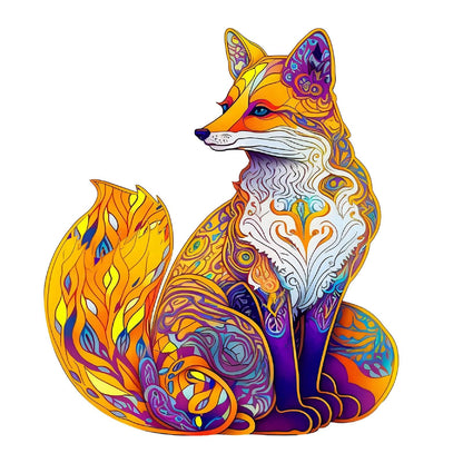 Unique Fox Wooden Puzzle