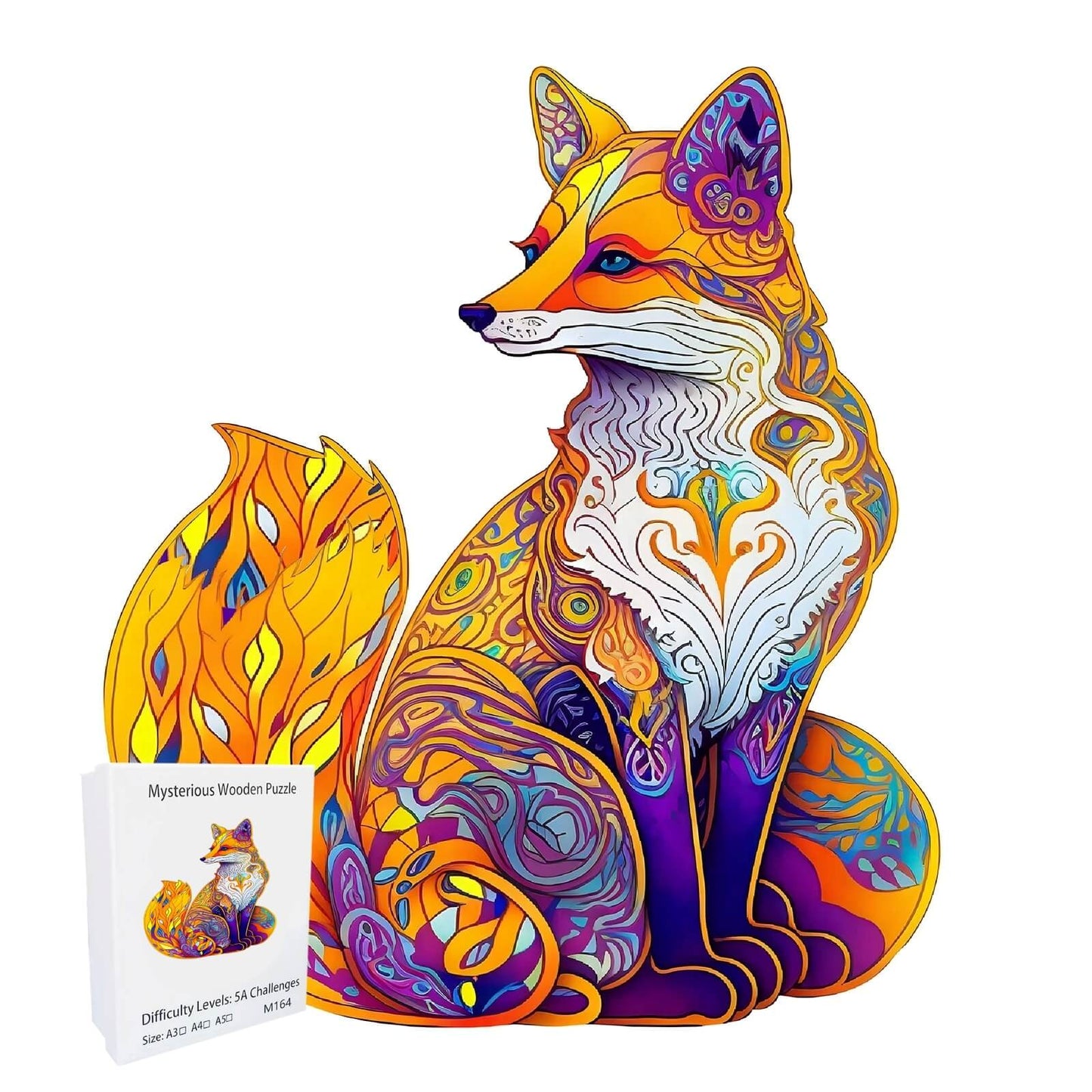 Unique Fox Wooden Puzzle