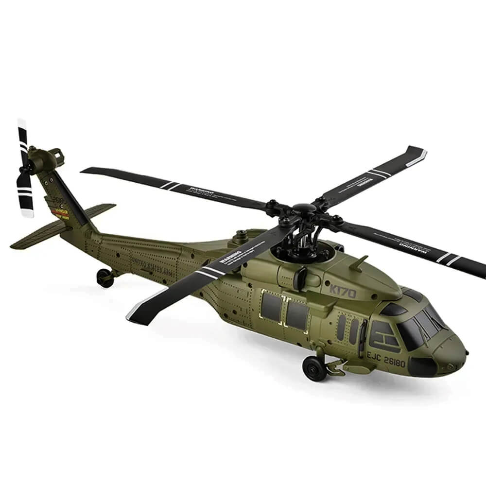 Wltoys K170 2.4G 4CH 6-Axis Gyro Military RC Helicopter