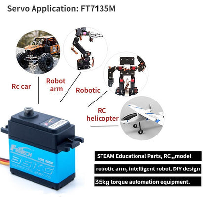 Feetech 35KG Metal Gear Waterproof Digital Servo – 180°